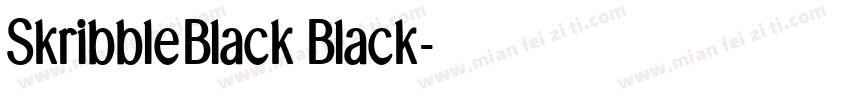 SkribbleBlack Black字体转换